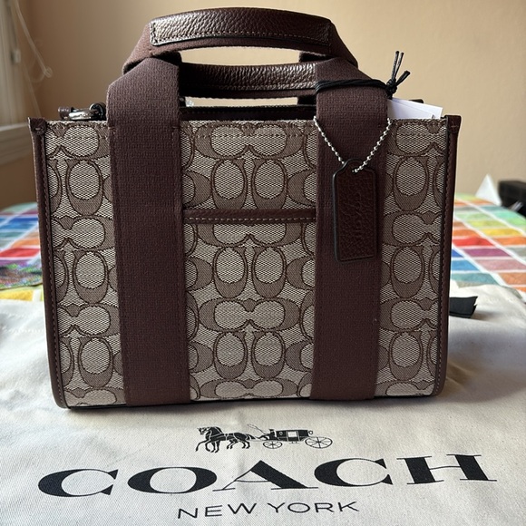 💼 COACH Smith Tote Bag 24 In Signature Jacquard 💼 NWT 💼 - Picture 9 of 16